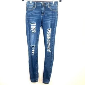 2/$30 Women's Blue Distressed Jeans
